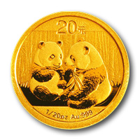 Panda 2009, 1/20 unciás befektetési aranyérme