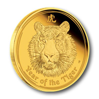 Tigris éve 2010, 10 kilós befektetési aranyérme