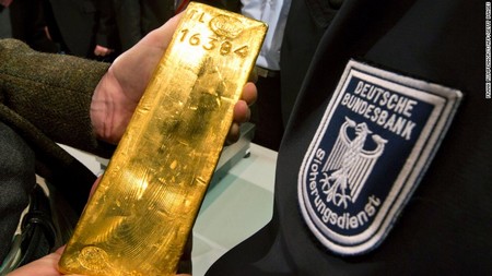 Német aranyrúd a Bundesbank trezorjában