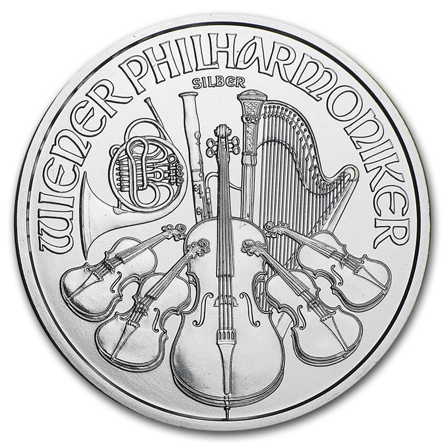 2016 Ausztria Bécsi Filharmonikusok ezüstérme előlap