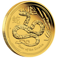 Kígyó éve 2013 befektetési aranyérme 1 uncia