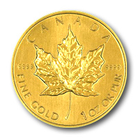 Maple Leaf befektetési aranyérme 1 uncia