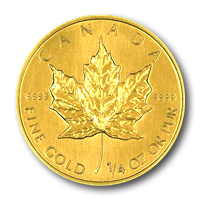 Maple Leaf befektetési aranyérme 1/4 uncia