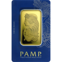 100 gramm PAMP Lady Fortuna aranylapka 