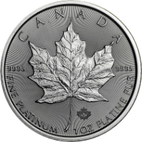 1 uncia Maple Leaf platina érme