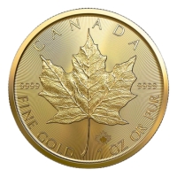 1 uncia Memorial Maple Leaf aranyérme 1952-2022