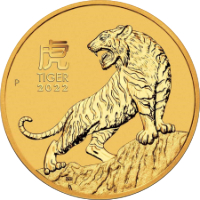 Tigris éve 2022 befektetési aranyérme