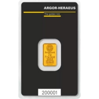 2 gramm Argor Heraeus aranylapka