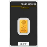 5 gramm Argor Heraeus aranylapka