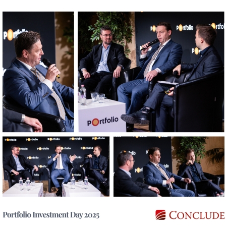 Juhász Gergely a Conclude Zrt. vezérigazgatója a Portfolio Investment Day 2025 konferencián
