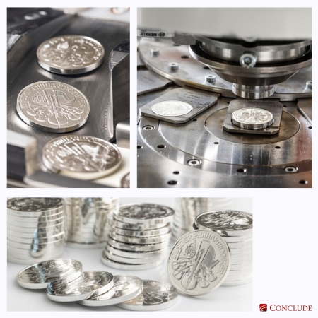 1 unciás Bécsi Filharmonkusok ezüstérmék