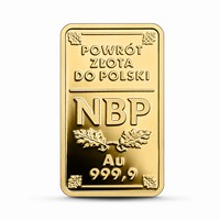 100 zlotyi névértékű aranyérme hátlap