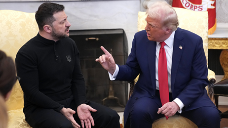 Trump és Zelenszkij csörtézik a Fehér Házban