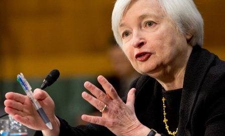 Janet Yellen Fed-elnök. Forrás: www.sprottmoney.com, Conclude Zrt. 