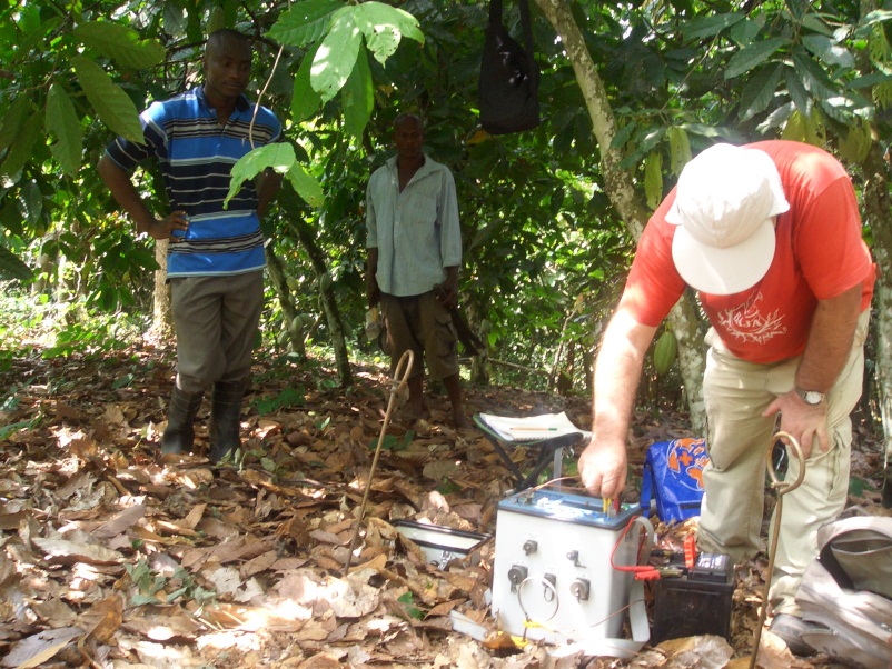 Geofizikai vizsgálat, Conclude Ghana, Ashanti régió, 2011 december